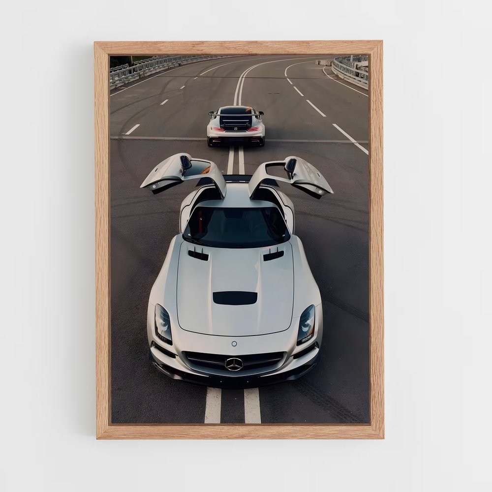 Poster Sls amg élégant – affiche Mercedes (vue 4)